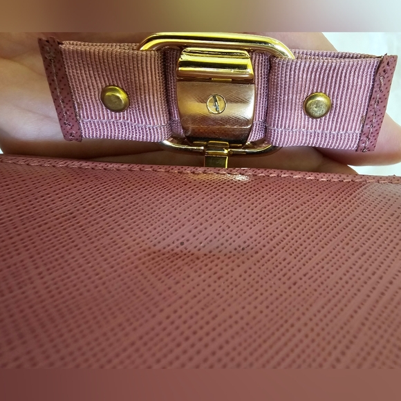 Salvatore Ferragamo Vara Ribbon Long Wallet Leather Blush Pink - Picture 6 of 13